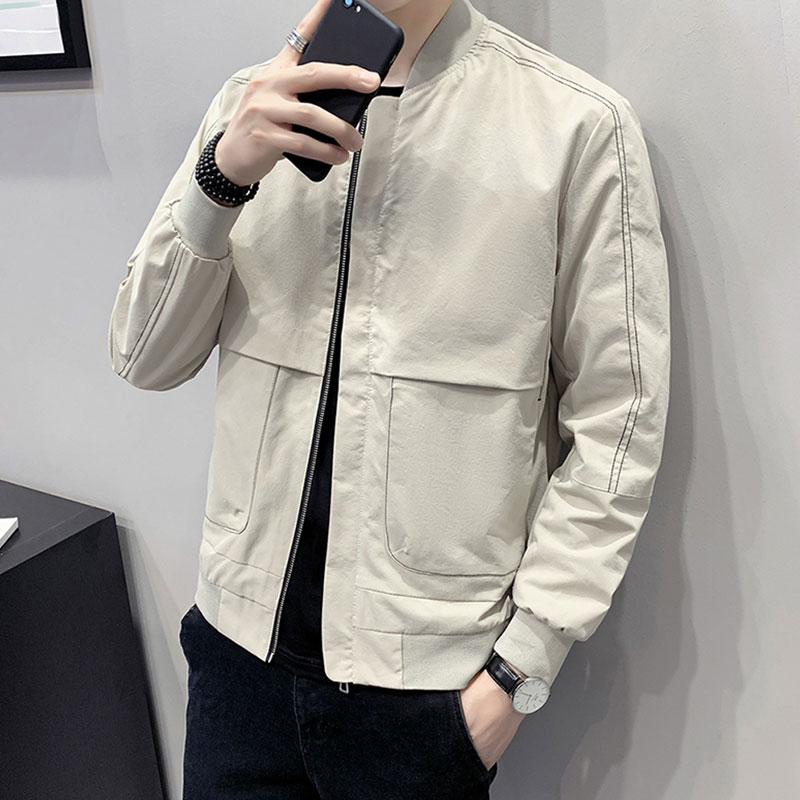 外套男士2020新款秋冬潮流加绒夹克休闲帅气百搭春秋季上衣服男装风衣