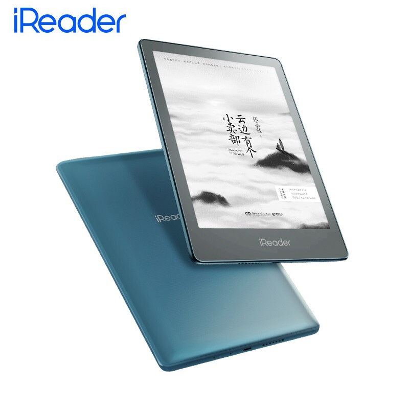 掌阅iReader Ocean Pro 电子书阅读器 6.8英寸纯平电纸书 四核强劲CPU 32G 烟波蓝 水墨灰套装