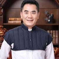 迪鲁奥（DILUAO)中老年羽绒棉马甲护肩男护颈椎防寒保暖秋冬加厚睡觉男女坎肩_781 L(110-130斤左右) 藏青色/男女可穿