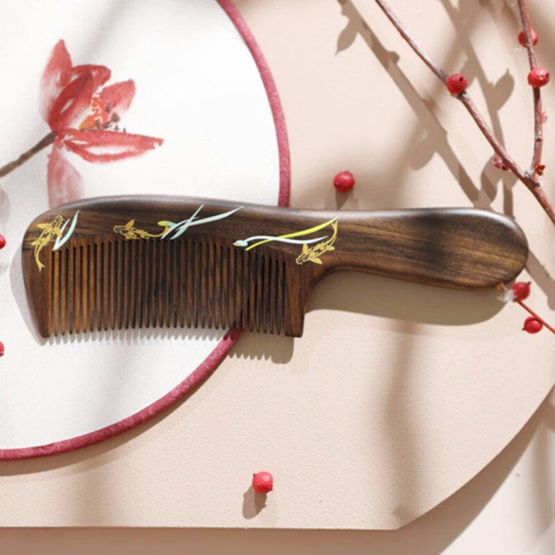 谭木匠 木梳礼盒 自在锦鲤高清大图