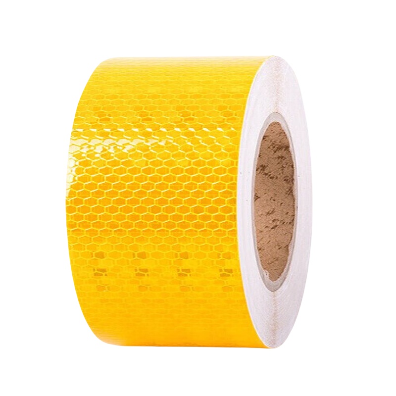 途务 反光警示胶带 黄色晶格10cm*25m 卷高清大图