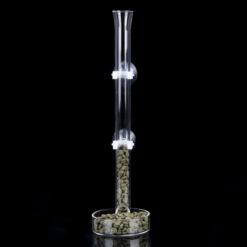 水晶虾喂食管玻璃虾盆喂虾器观赏虾虾粮投料喂食器投食器投食圈高清大图