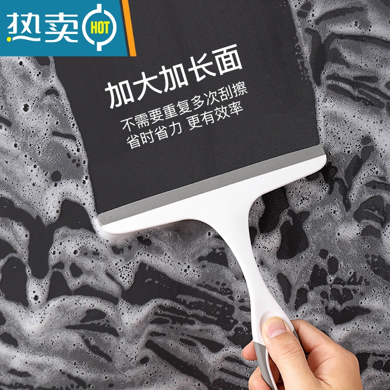 敬平玻璃刮板擦玻璃器家用擦窗刮水器保洁刮板双面窗户清洁工具清洗 03款[绅士灰]高清大图