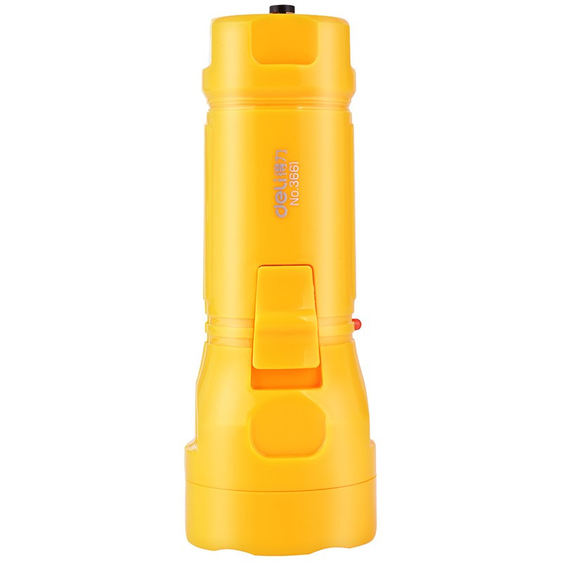 得力(deli)3661LED充电式手电筒(黄)(只) 300mAh