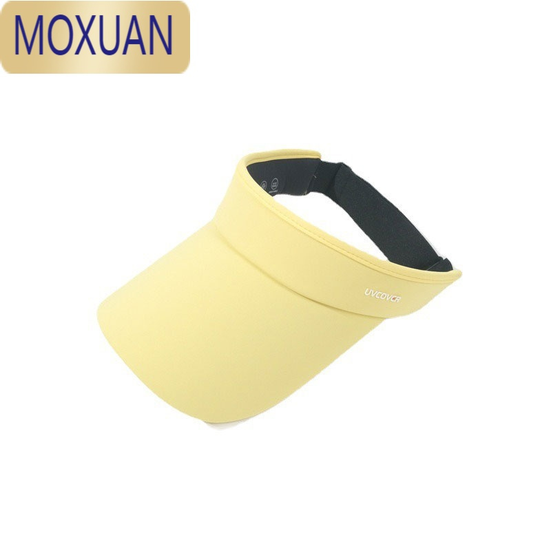 MOXUAN户外跑步运动防晒遮阳帽子女夏空顶帽鸭舌帽太阳帽无顶帽