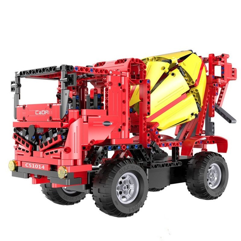 双鹰咔搭移动王遥控积木工程车搅拌车男孩生日礼品玩具614岁c51014