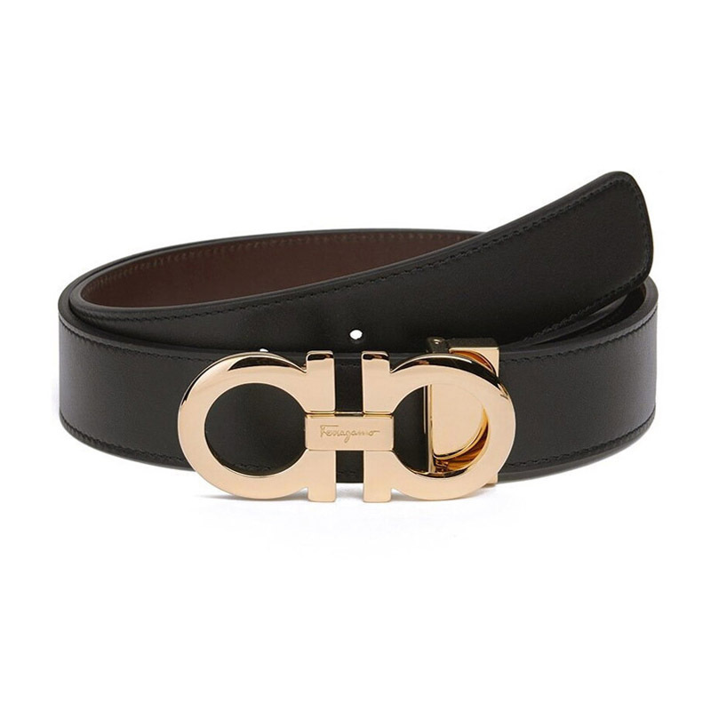 ferragamo菲拉格慕情人节礼物男士牛皮可裁剪双面皮带腰带675542