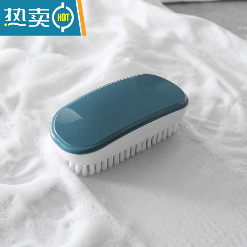 敬平洗衣刷家用简约塑料小刷子衣服鞋子清洁刷板刷多功能软毛鞋刷器 红色2个装高清大图