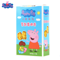 小猪佩奇PeppaPig蔓越莓曲奇饼干40克 盒装