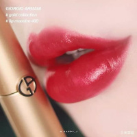 [送礼专属]阿玛尼(ARMANI)口红唇膏 限量版金管唇釉红管400金管哑光口红400细管口红[情人节代写贺卡]