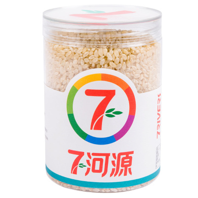 七河源 糙米450g 国产食品 粮油 杂粮 小米 无添加 胚芽大米 玄米 五谷 粗粮 粥米 桶装 大米伴侣
