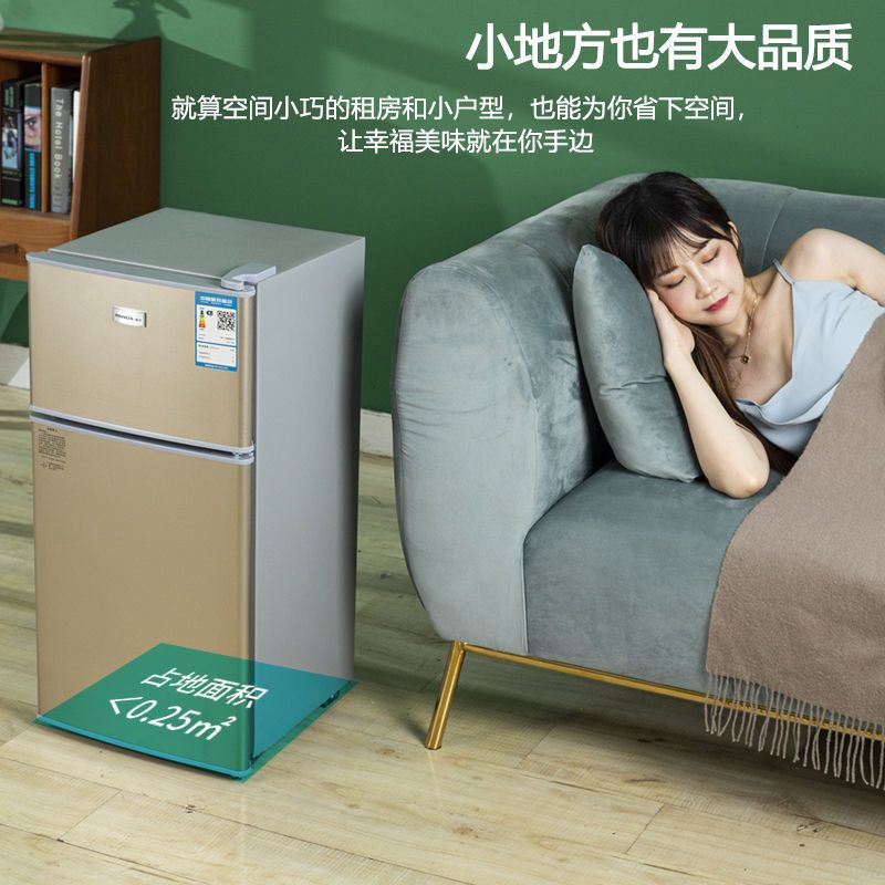 小冰箱家用电冰箱租房宿舍二人迷你单人两门冷藏冷冻节能大容量|72s