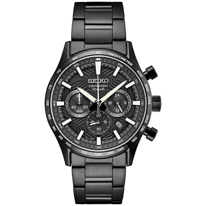 SEIKO 男表 Essentials系列赛车运动街头时尚设计灵感石英手表七夕礼物高清大图