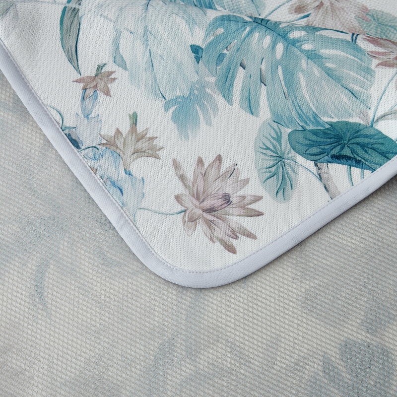 梦洁家纺 梦洁凉感印花可水洗软席三件套：森呼吸1010789008高清大图