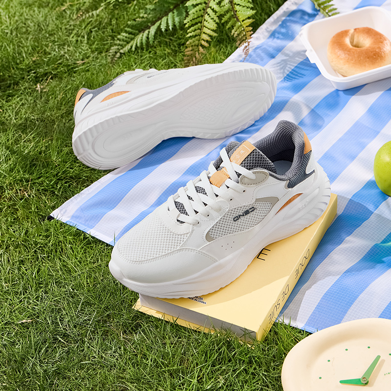 361°运动鞋男士新款软底轻便休闲鞋网面透气跑步鞋子男鞋高清大图