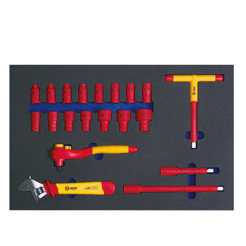 宝合(BOOHER)20件12.5mm系列VDE绝缘套筒工具组套 YX