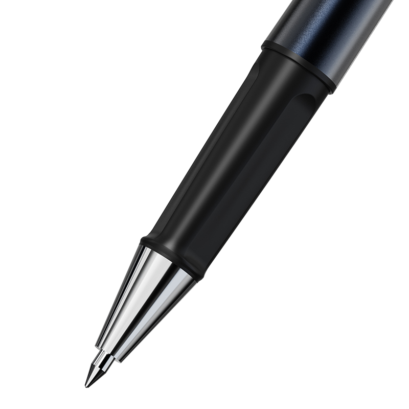 齐心 V06 远见速干中性笔 子弹头 0.5mm 黑 12支装高清大图