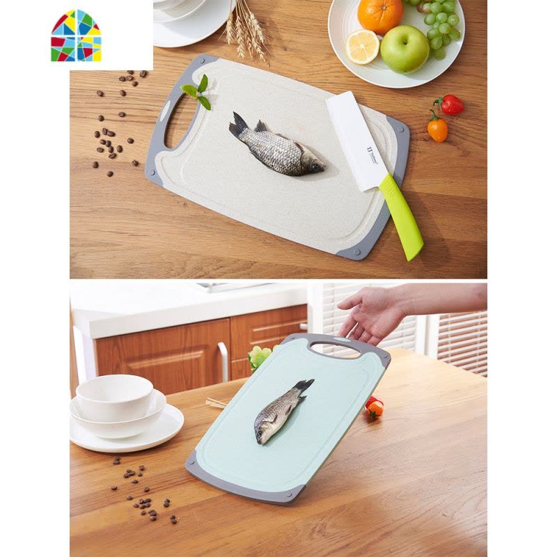 家用砧板切菜板宿舍案板和面板切水果粘板刀占板 FENGHOU [中号]升级款带磨蒜功能[米色]图片