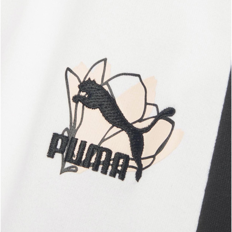 Puma彪马女2021夏季新款运动休闲花卉刺绣透气半身长裙532047