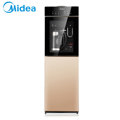美的(Midea)立式饮水机MYR827S-W柜式家用双门温热型饮水机 童锁键