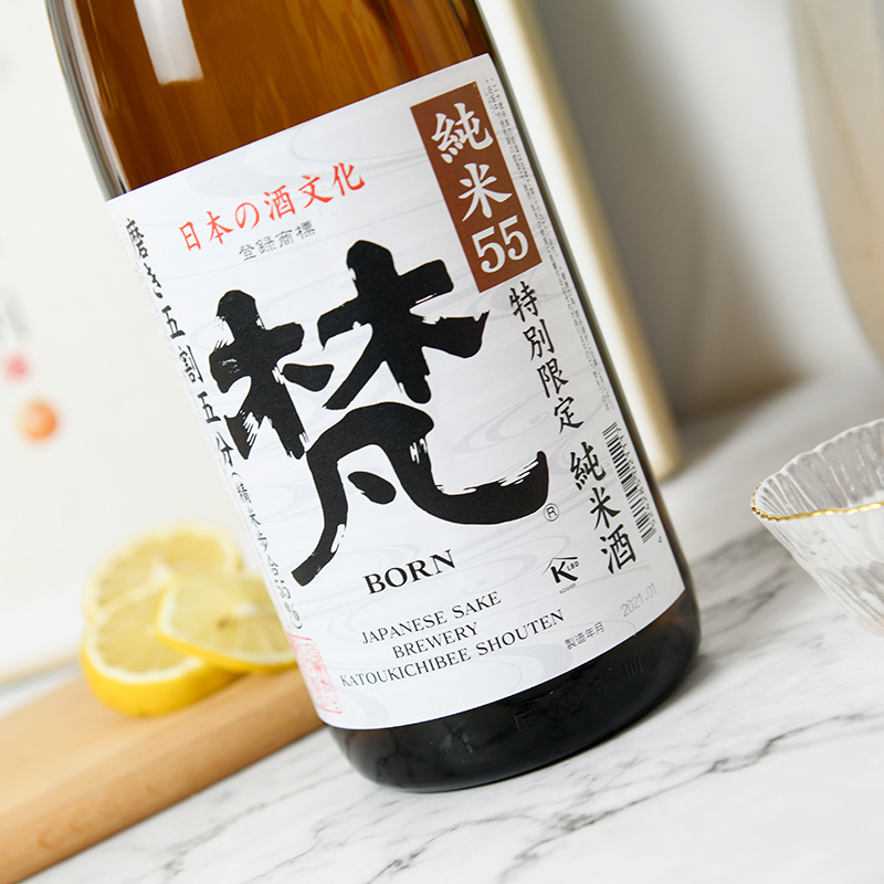梵 55 纯米酒五割五分纯米吟酿1800ml日本原瓶进口清酒米酒日式酒