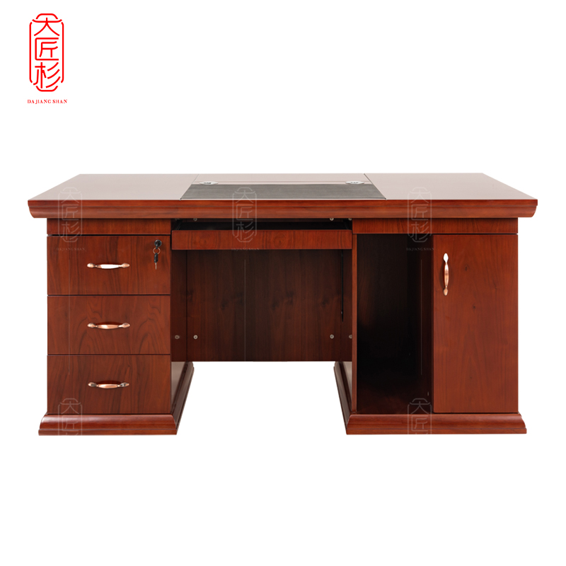 大匠杉 办公桌电脑桌1.6m1桌1椅 DBGZ029HZ160Y高清大图