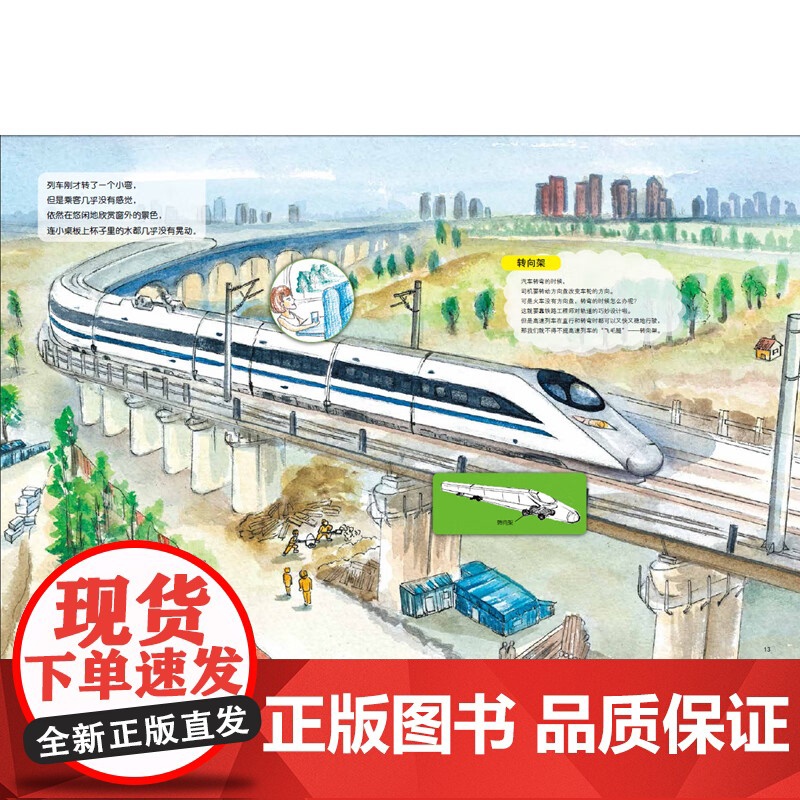 正版书籍 高铁出发了 中国力量 科学绘本系列 3-6岁少幼儿童启蒙图画书科普读物幼儿园宝宝成长故事书亲子共读高清大图
