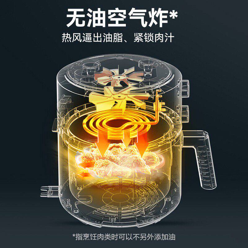 美的空气炸锅MF-KZE5004高清大图
