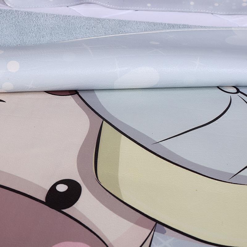 家柏饰(CORATED)【主题】长颈鹿彩绘席子水牛皮凉席1.0米1.2米1.5m三件套 无枕套 1.2m（4英尺）床