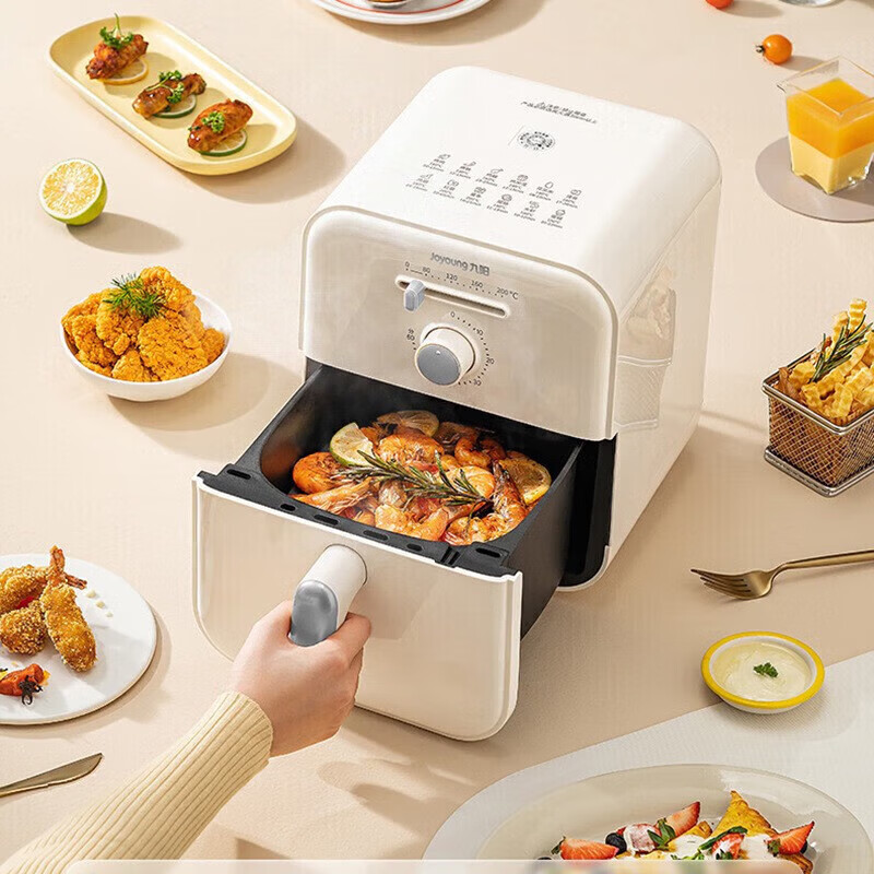 九阳(Joyoung) KL40-VF102-B 空气炸锅 4L 多功能家用一体机 全自动厨房电炸锅白色高清大图