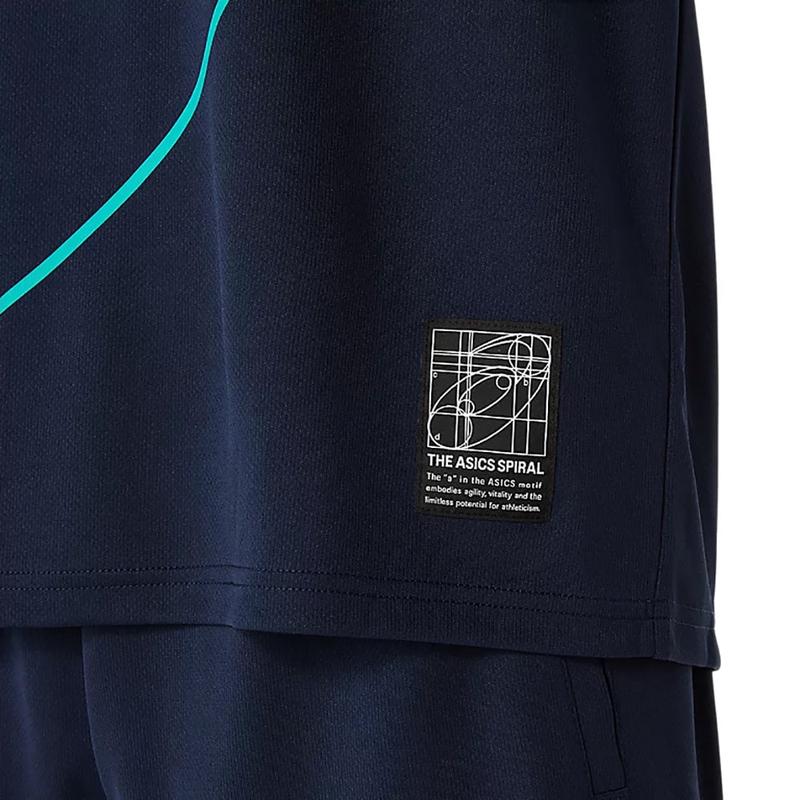 Asics/亚瑟士男士运动速干半袖T恤透气跑步训练比赛干爽体能提升高清大图