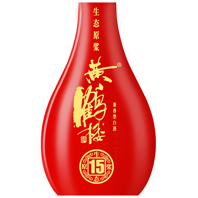 黄鹤楼 生态原浆15 42度 500ml 单瓶 兼香型白酒