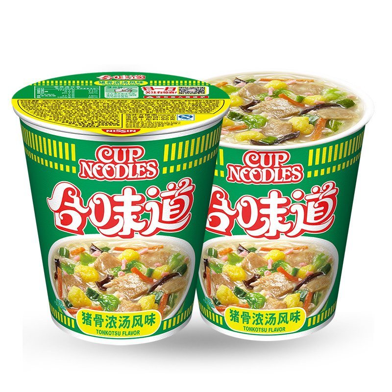日清(NISSIN)方便面猪骨浓汤风味*1杯 组合装 杯面泡面快餐面高清大图