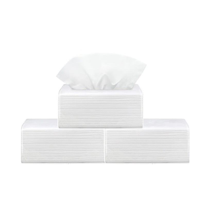 WY6036 纸巾抽纸餐巾纸饭店酒店宾馆用纸3层100包整箱原生木浆餐巾纸高清大图