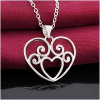N647 Women Silver Necklace 镀925纯银女项链日韩版锁骨链潮人送女朋友七夕情人节礼物