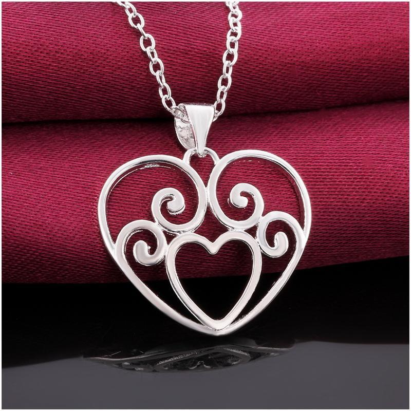 N647 Women Silver Necklace 镀925纯银女项链日韩版锁骨链潮人送女朋友七夕情人节礼物