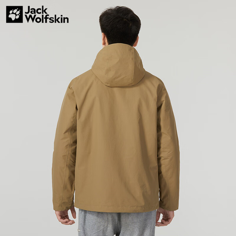 Jack Wolfskin狼爪冲锋衣男23秋冬新品户外防寒保暖抓绒内胆冲锋衣三合一夹克