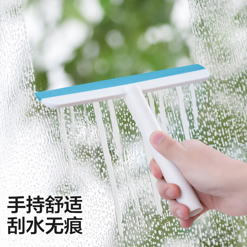 茶花(CHAHUA)玻璃刮水器家用玻璃刮水板玻璃神器清洁器浴室地刮子* 215006高清大图