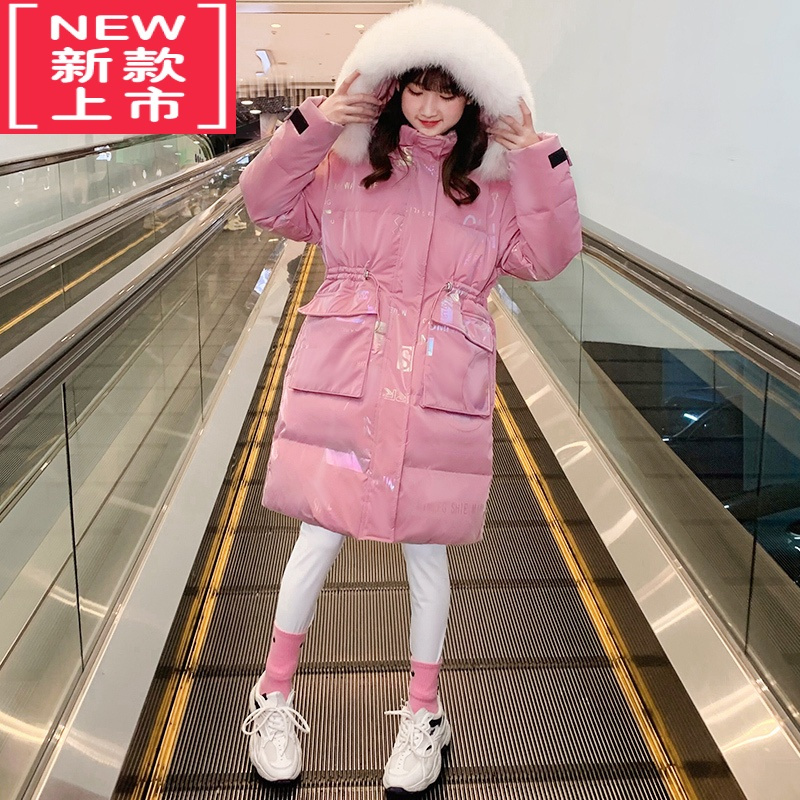 可莉允欧洲站女童时髦棉衣2022冬季新款儿童羽绒服洋气女孩免洗棉袄潮牌棉服