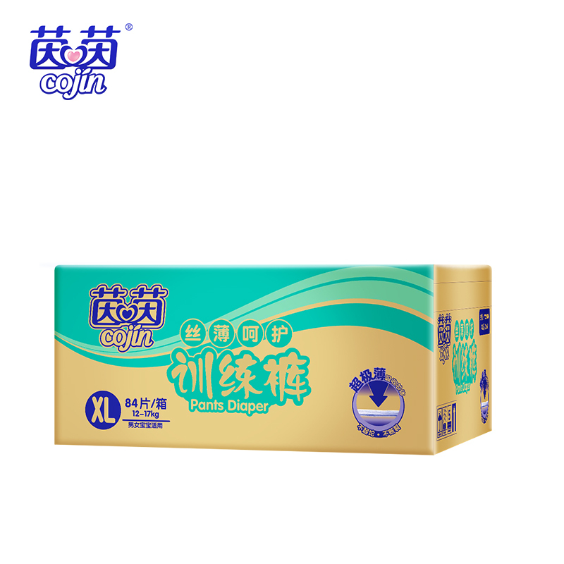 茵茵(cojin) 丝薄呵护拉拉裤 宝宝学步训练成长裤XL84片