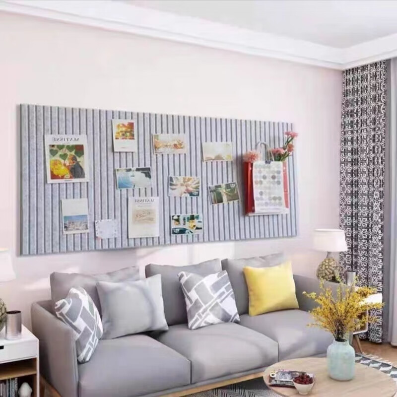 维诺亚软木板彩色毛毡板照片墙幼儿园作品展留言板背景墙墙贴公告栏展示高清大图