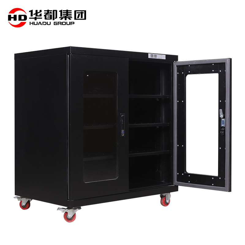 华都HDFC-15B 超低湿438L控湿黑防潮柜华都防潮柜控湿除湿柜IC元器件芯片柜干燥柜柜超低温仪器柜实验室高清大图