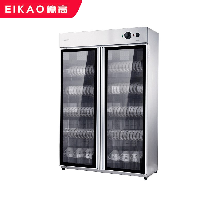 亿高(EKOA) 消毒柜YTP980H-19 商用消毒柜中温消毒碗柜 厨房酒店中低温臭氧双门保洁柜 980L豪华低温柜