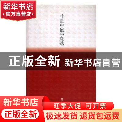 正版 叶良中嵌字联选 马谦著 中国文联出版社 9787505995789 书籍