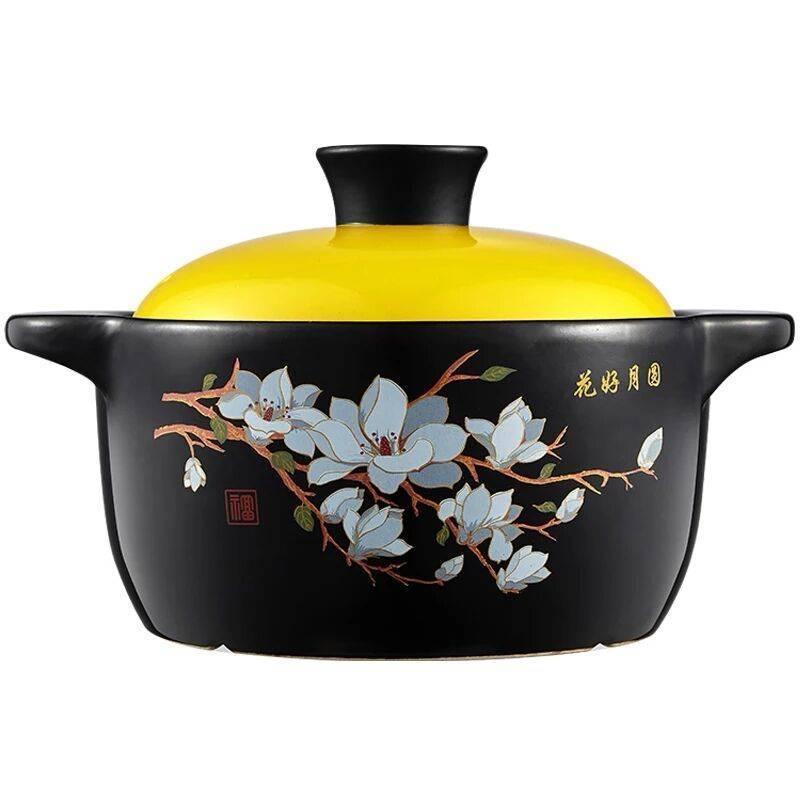 江西黎川耐高温干烧砂锅炖锅陶瓷汤锅明火煮粥煲仔饭家用煤气土锅|4.