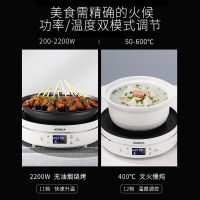 康佳(KONKA)电陶炉KES-22AS02火力11档调节触控式家用茶炉电磁炉智能功率调节 家用触控式不挑锅具