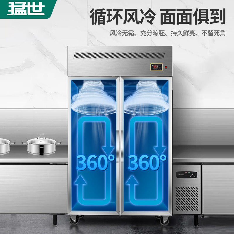 猛世智能晾鸭柜商用烤鸭晾胚保鲜柜烧鸭烧鹅烧腊晾胚柜风干柜 智能款单门