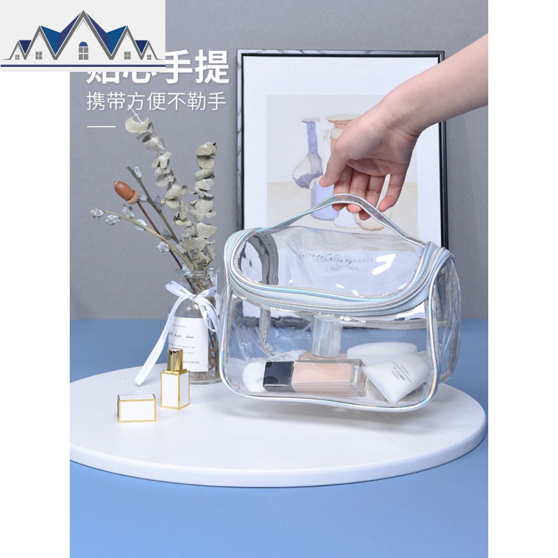出差旅游旅行防水洗漱包大容量女士梳洗包洗漱用品收纳袋化妆包 三维工匠收纳包高清大图