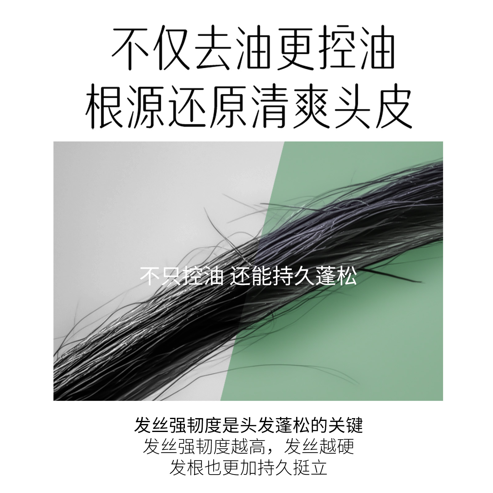 舒蕾洗发水 绿茶籽控油去屑洗发水女男士洗发露500ml+蚕丝保湿顺滑护发素500ml高清大图