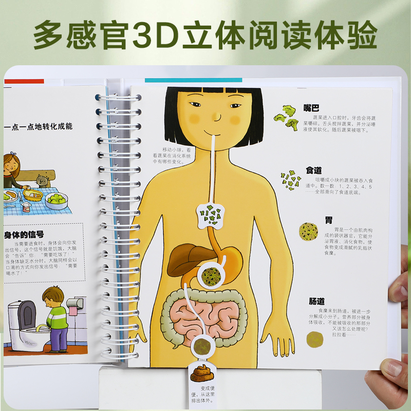 [热卖]我们的身体/我们的太空 2册 [正版]我们的身体儿童3d立体书 儿童性教育启蒙绘本3–6岁人体百科全书 帮助幼儿